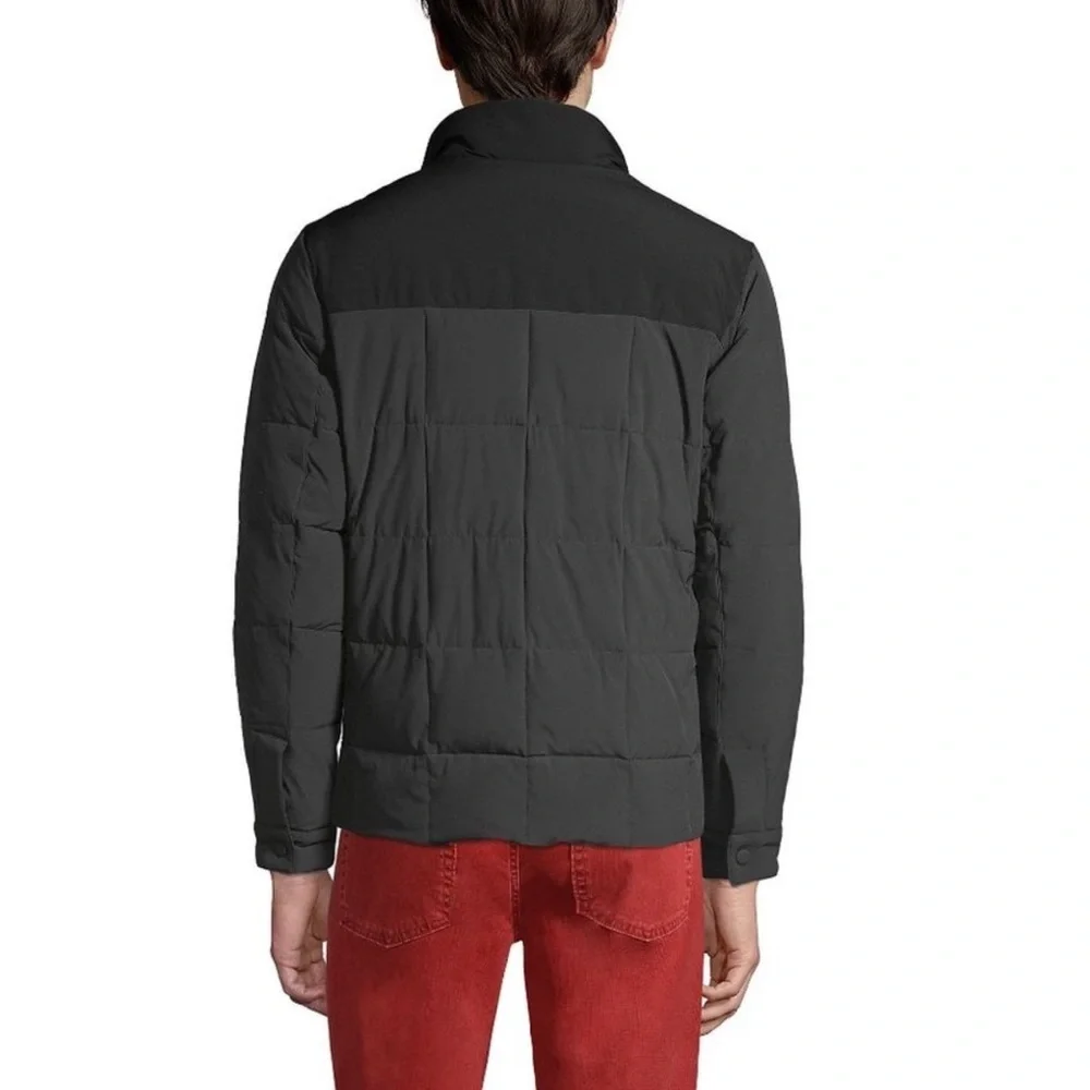 LANDS END Men's Quilted Stretch Down Jacket